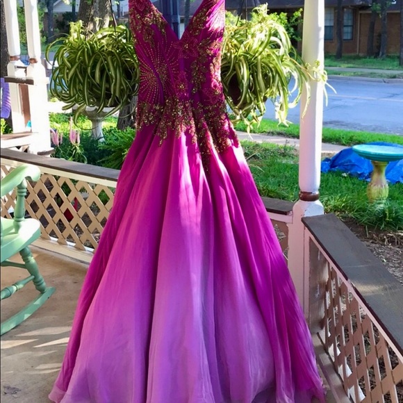 Adagio Bella, couture designs Dresses & Skirts - Fabulous fuchsia prom dress! Brand new with tags